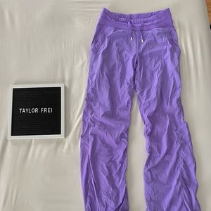 Lululemon On the Fly purple pants Size 4